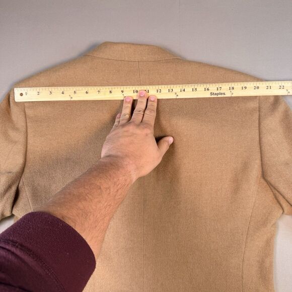 Brooks Brothers Blazer Mens 43R Tan Camel Hair Jacket Two Button Coat - Picture 9 of 10